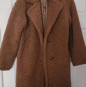 Camel fur coat